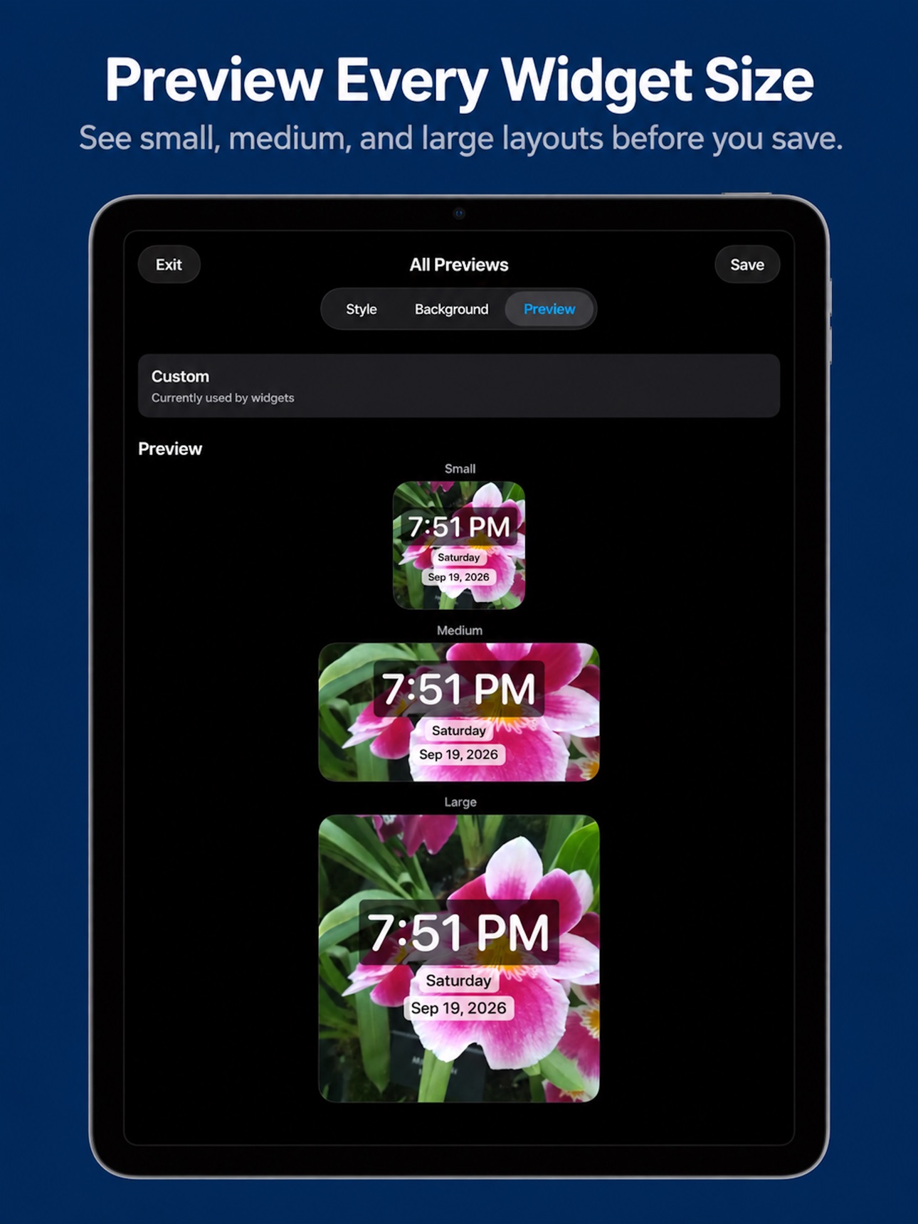 Screenshot 9 of Custom Clock Widget