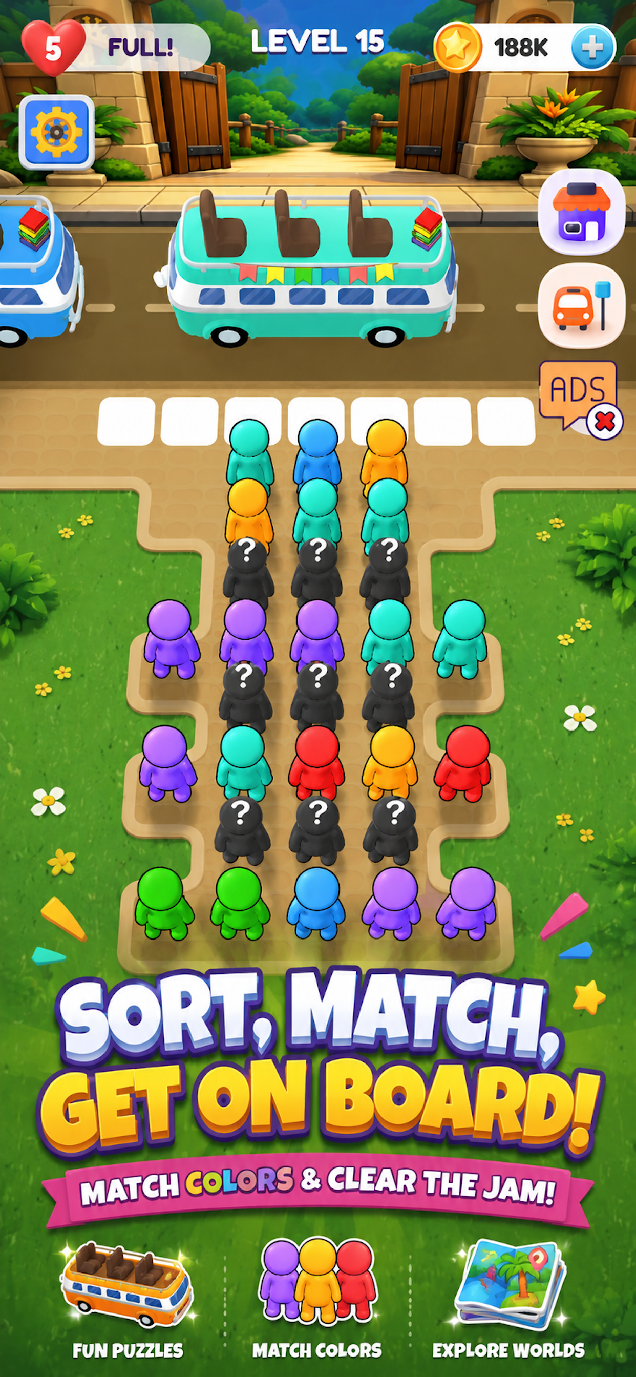 Bus Seat Match: Color Puzzle screenshot 4