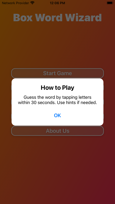 Box Word Wizard Screenshot