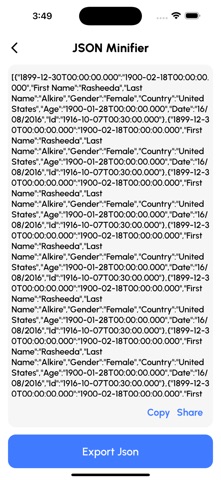 JSON Tools: XLSX CSV to JSON screenshot