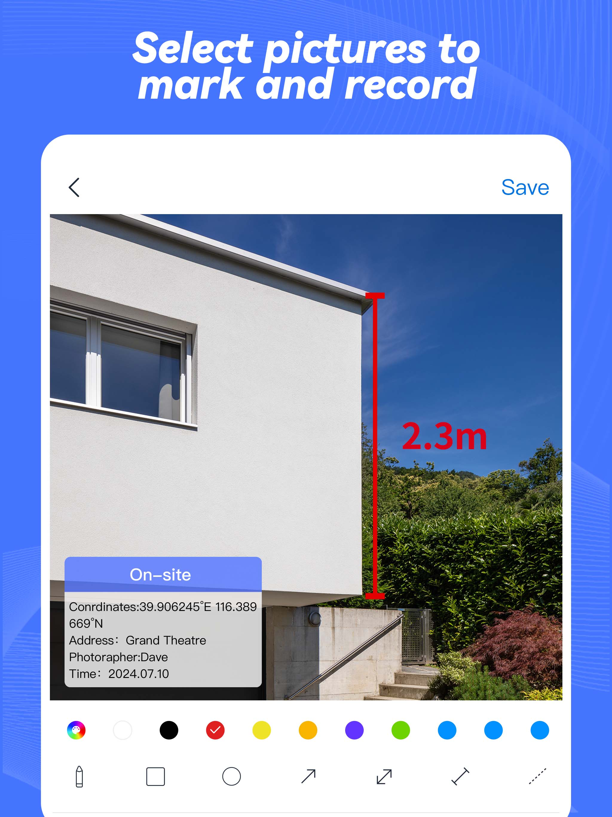 Timestamp Camera-Geo watermark