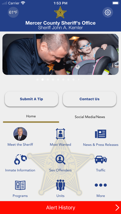Mercer County Sheriff's Office Screenshot