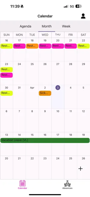 sabris Shift Plan screenshot 2