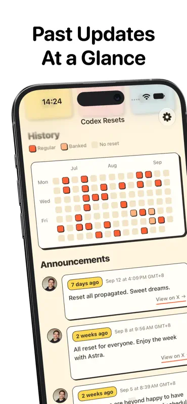 Codex Tracker - Reinicio y uso screenshot 5 of 5