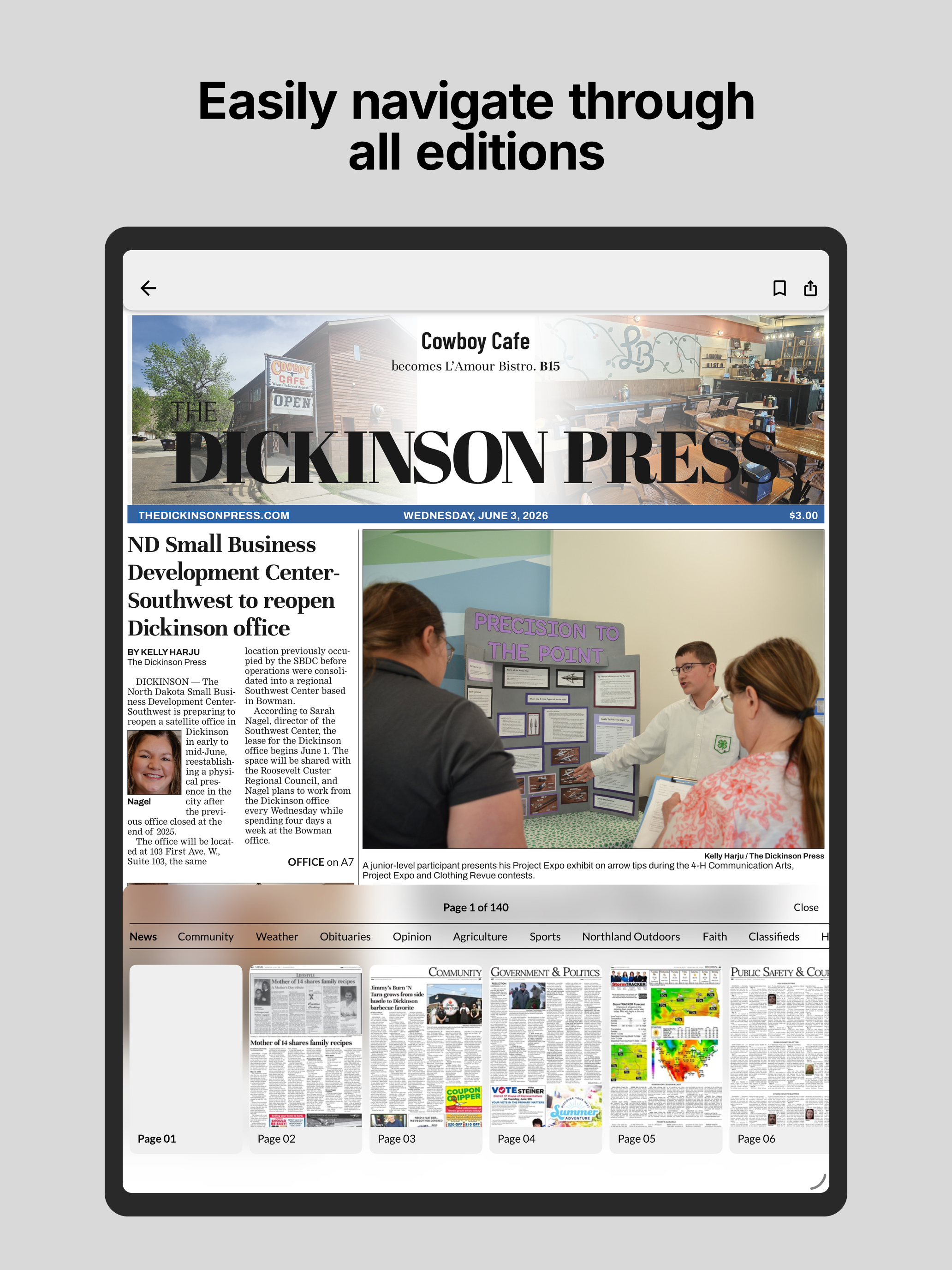 The Dickinson Press E-paper screenshot 8