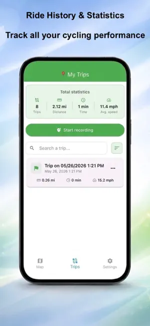 BikeGPS – GPS Vélo Navigation screenshot 2