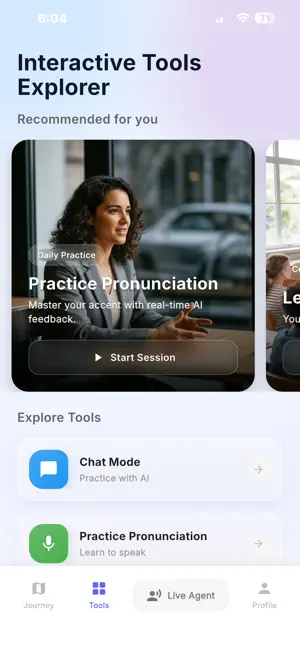 Spikato - Live English Tutor screenshot 1