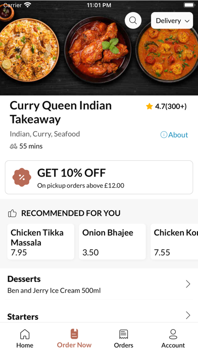 Curry Queen Indian Takeaway Screenshot