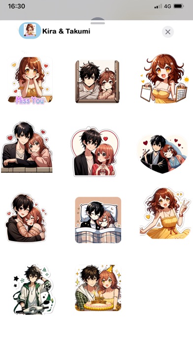 Screenshot #2 pour Heartwarming Love Stickers