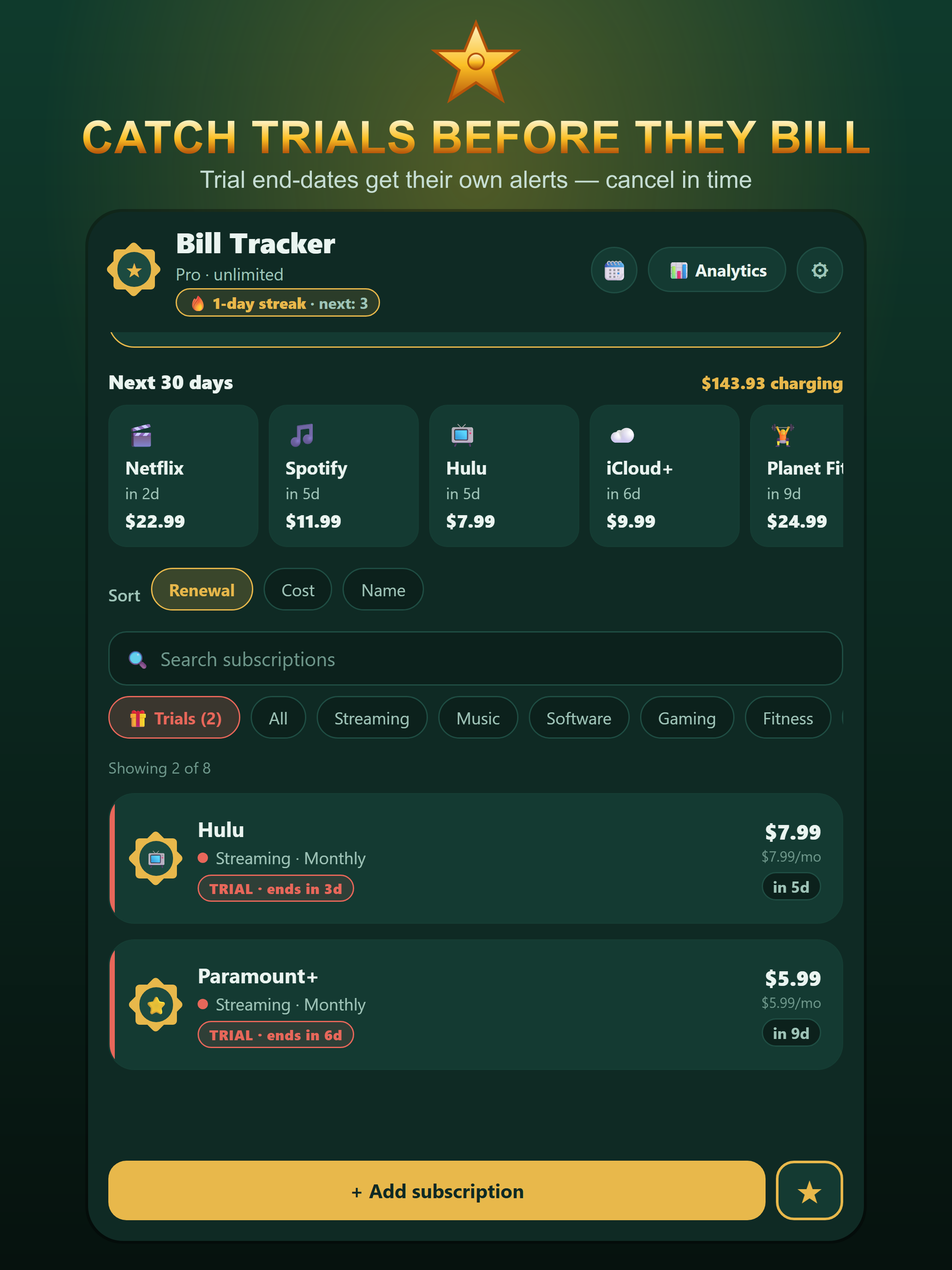 Subscription Tracker: No Bank screenshot 14