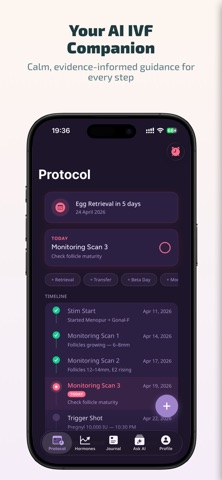 Embya: IVF Tracker & AI iPhone screenshot