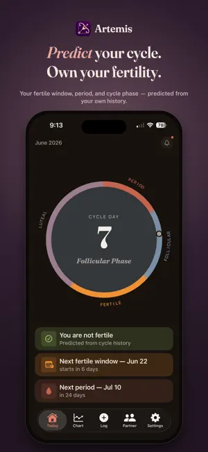 Artemis - Period Tracker screenshot 1