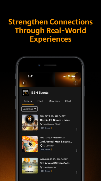 Bitcoin Sports Network iPhone screenshot 3 - Social Networking app