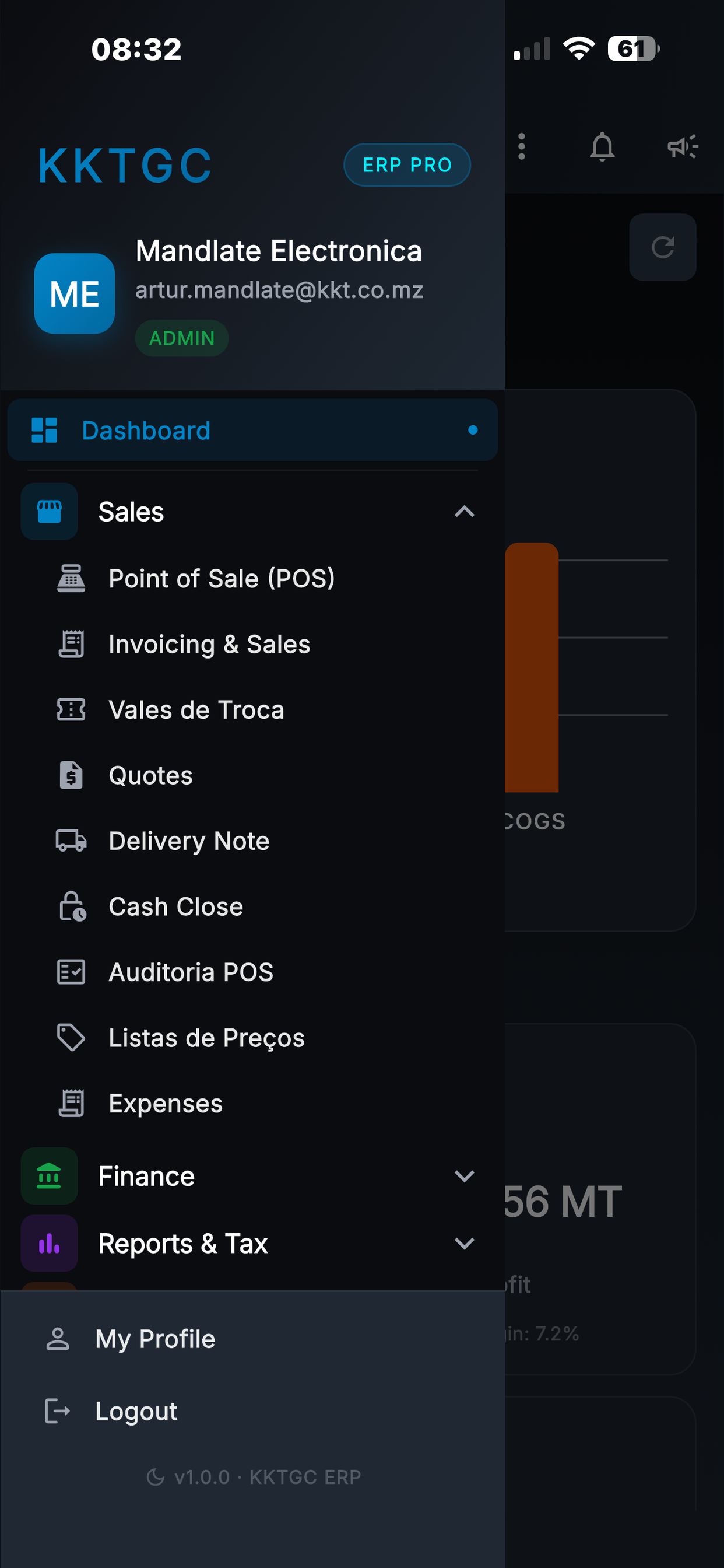 KKTGC ERP - Gestão e POS