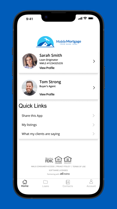 Bank Iowa Mortgage Screenshot