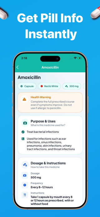 Pill Identifier & Med Tracker Screenshot 2 of 8