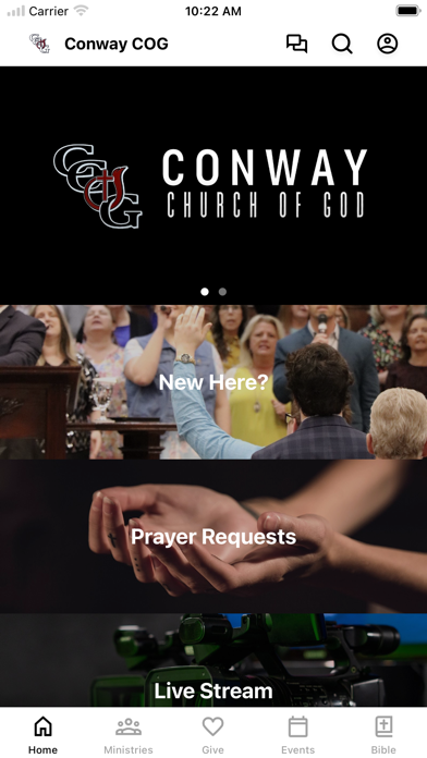 Conway Church of God SC iPhone screenshot 1 - Education app