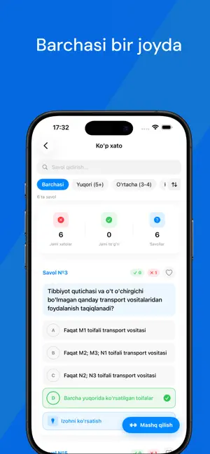 Avto Test: Imtihon savollari screenshot 3