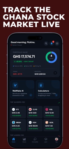 Wallflake: Ghana Stock Tracker Screenshot 1 of 10