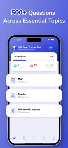 SAT Exam Practice Test 2026 Screenshot 2 of 6