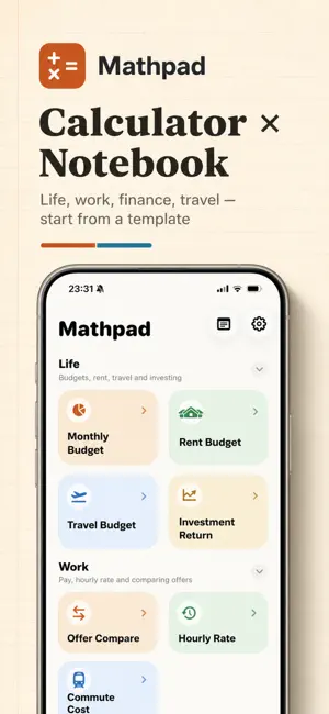 Mathpad: Calculator Notebook screenshot 1