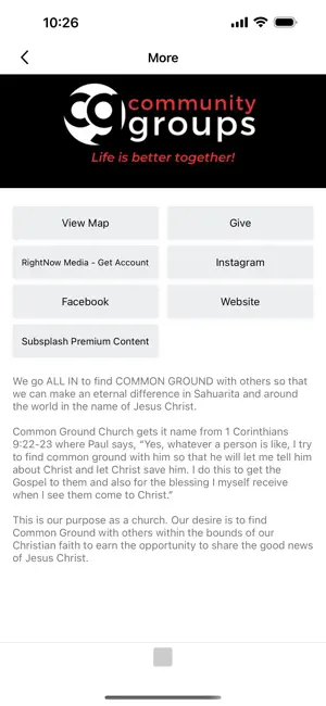 Common Ground Church Sahuarita screenshot 3