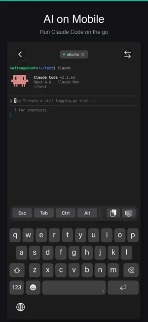 SaiTerm screenshot 2