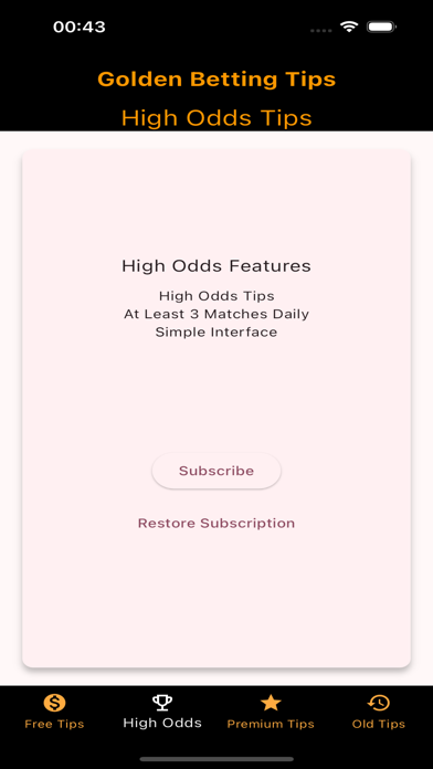Golden Betting Tips Screenshot