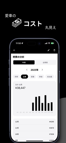 燃費管理 - 簡単・シンプル - iPhone screenshot