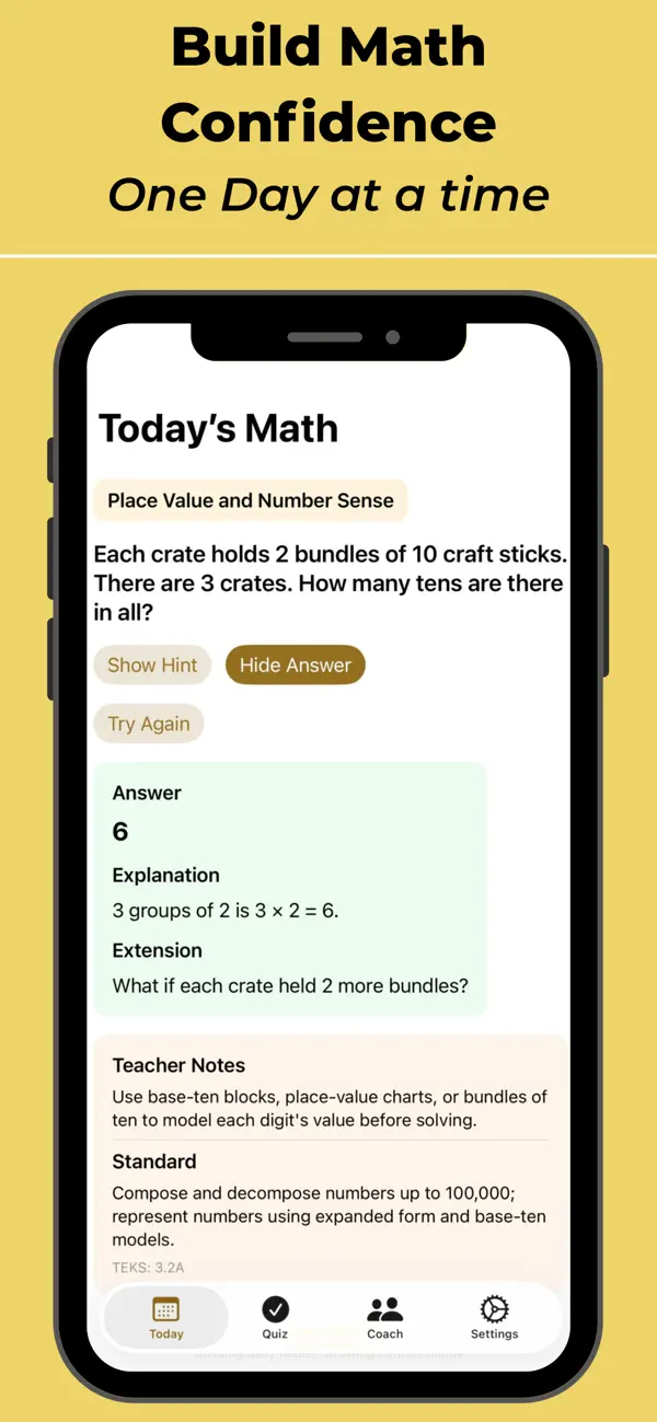 Screenshot #1 pour LearnDaily: Math 3–5