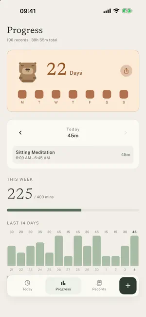 Sati: Meditation Tracker screenshot 4