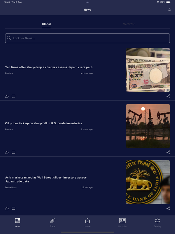 Metavest app screenshot 2