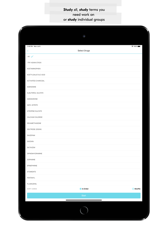 Screenshot #6 pour Paramedic Drug List Flashcards