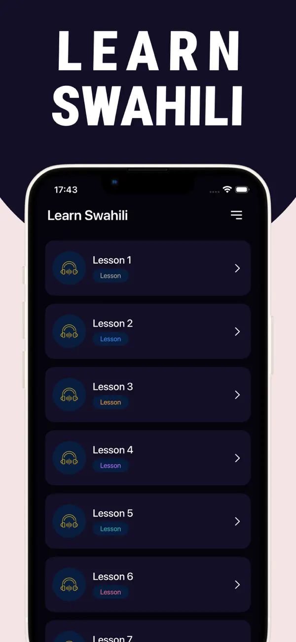 Screenshot #1 pour Learn Swahili - Lentil