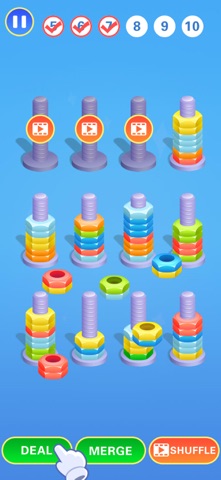 Nuts Puzzle-Uni Color iPhone screenshot
