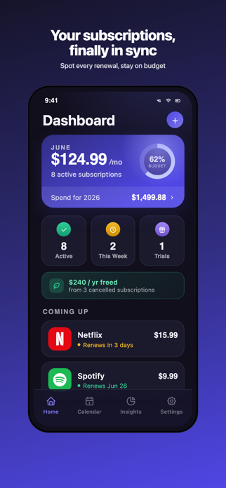 SubSync | Manage Subscriptions Screenshot 1 of 10