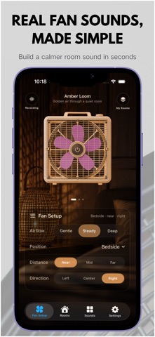 Real Fan Noise: Sleep Machine iPhone screenshot
