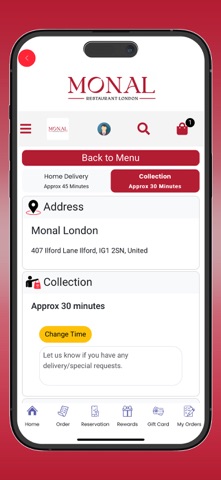 Monal Restaurant London screenshot