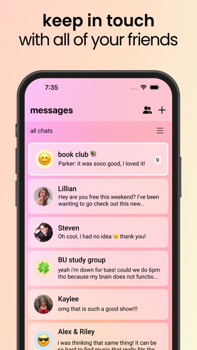 Egge Space: social for friends Screenshot