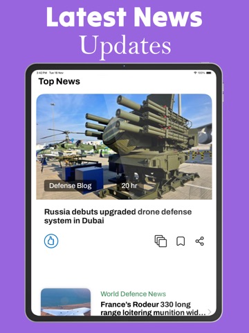 Defense & Military News iPad screenshot