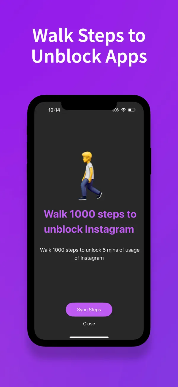 StepBloc: Screen Time Blocker Screenshot 2