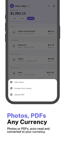 Receipt Scanner: Starlog iPhone screenshot