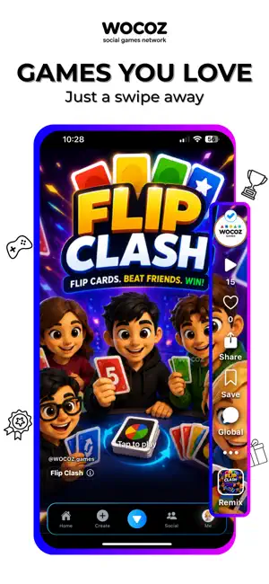 WOCOZ: Social Games Network screenshot 1