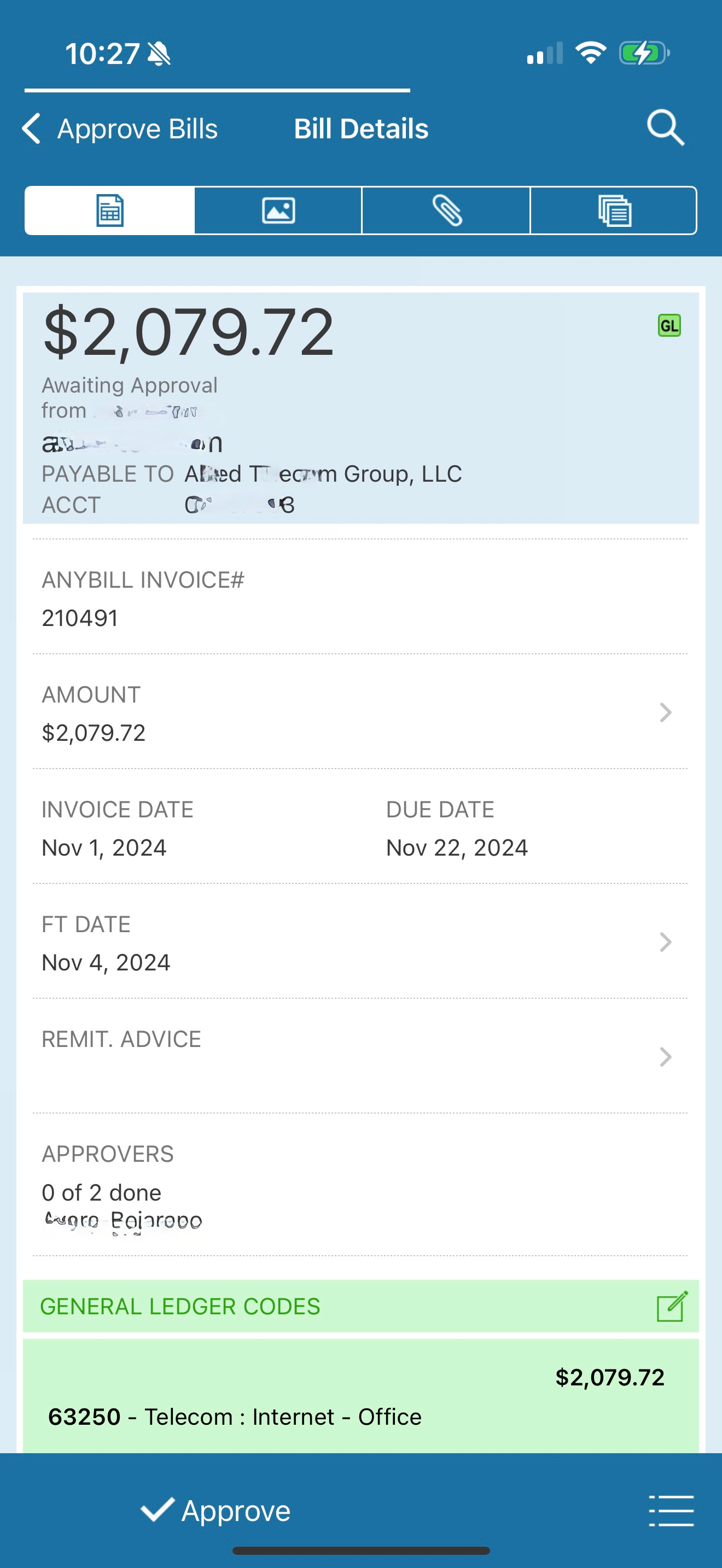 Anybill Mobile App