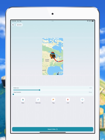 TravelMotion: Journey Animator iPad screenshot