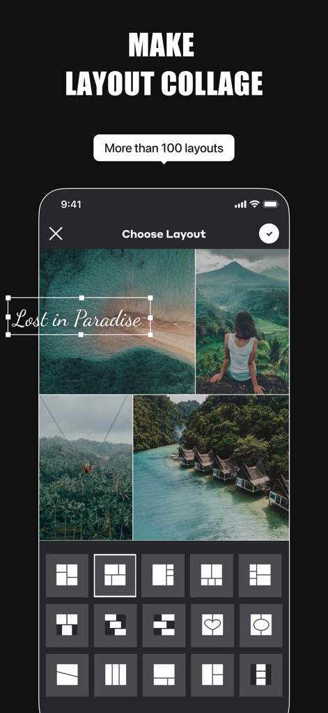 GRIDS Post maker for Instagram - Flexible Collage Builder