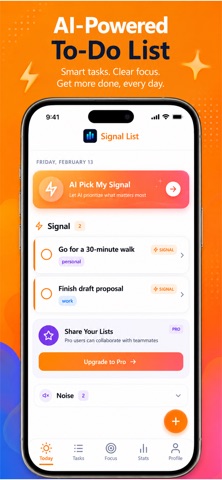 Signal List screenshot