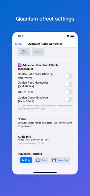 Quantum Audio Generator screenshot 3