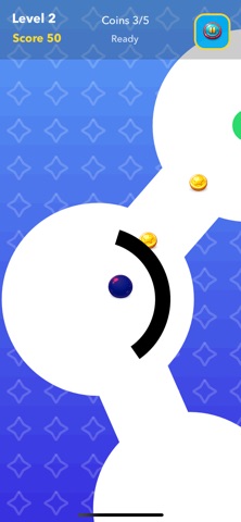 Drag The Blue Ball iPhone screenshot