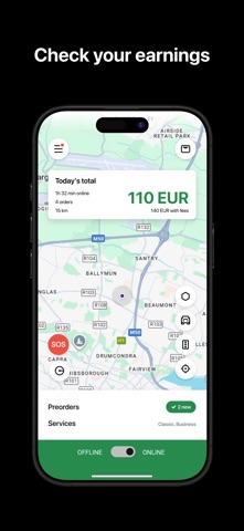 LadyCab: Driver App iPhone screenshot